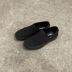 Platform Vans, all black, size 10